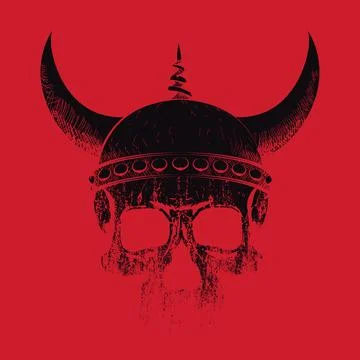 Viking skull Stock Illustration
