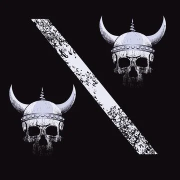 Viking skulls Stock Illustration