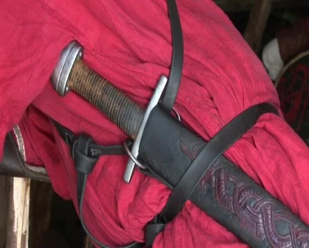 Viking sword scabbard Stockbeeldmateriaal 682918