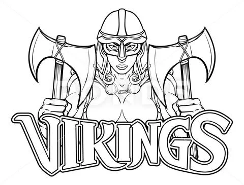 Viking Trojan Spartan Celtic Warrior Knight Woman Stock Illustration