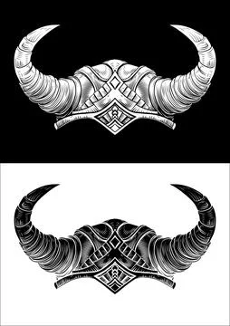 Viking Warrior Helmet イラスト素材