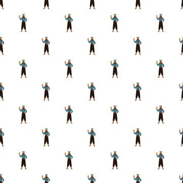 Viking warrior pattern holding drink on wallpaper background Stock Illustration