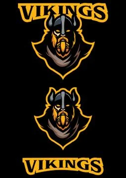 Vikings Team Mascot Stock Illustration
