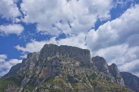 Vikos Gorge panoramic view, Epirus, Greece, Europe Stock Photos