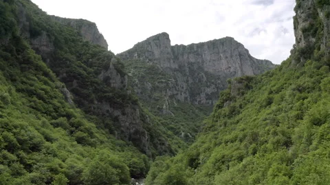 Vikos Gorge in Vikos-Aoos Nationa Park, Zagorochoria, Epirus, Greece Stock Footage 277404330