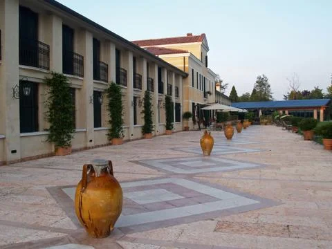A vila in wineyard 库存照片
