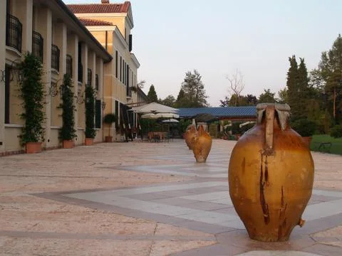 A vila in wineyard 스톡 사진