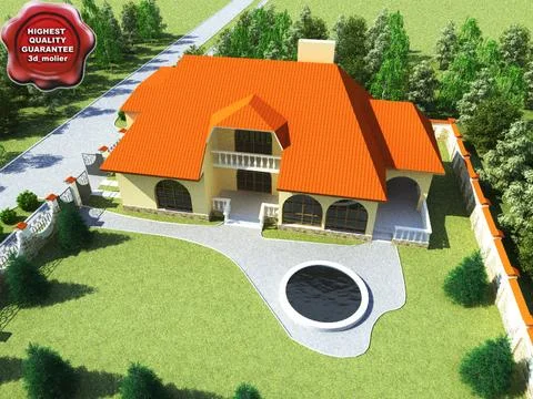 Villa 3D Model