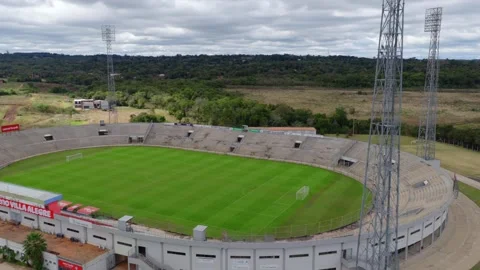 Villa Alegre Stadium View From Above With Tropical Forest In The Background In Stock Footage 332037911