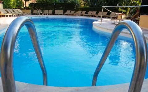 Villa and Pool Stock Photos