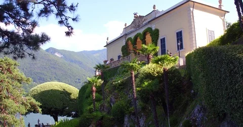 Villa Balbianello, Lake Como Stock Footage 80175007