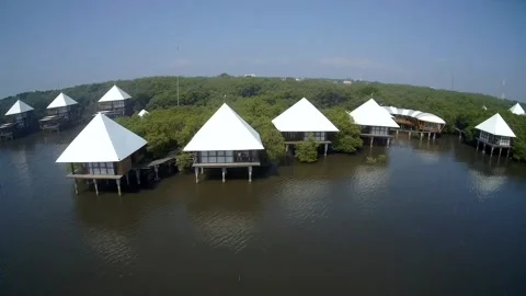 Villa on the beach Video stock 202067385