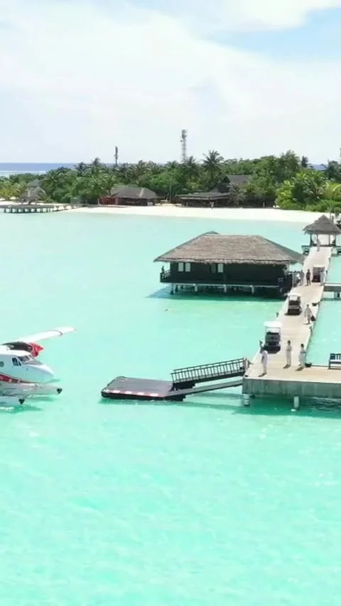 Villa on the beach Stock Footage 241815359