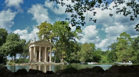 Villa borghese Pond Stock Footage 62772963