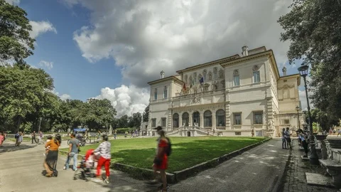 Villa Borghese in Rome Stock Footage 124230917