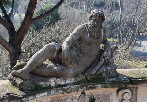 Villa celimontana statue Stock Photos