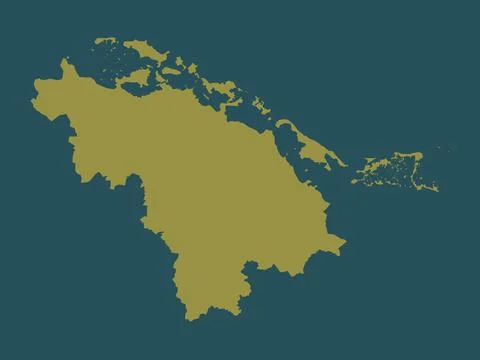 Villa Clara, Cuba. Solid color shape Stock Illustration