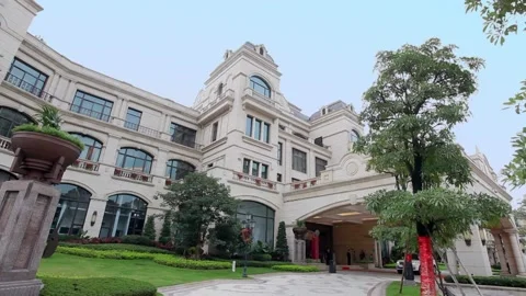 Villa exterior Stock Footage 235272001