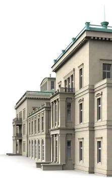 Villa hügel 3 Stock Illustration