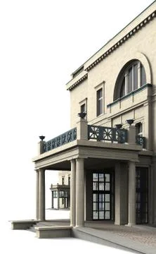 Villa hügel 4 Stock Illustration