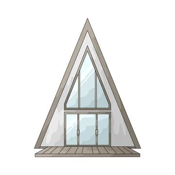 Villa illustration Ilustración de archivo