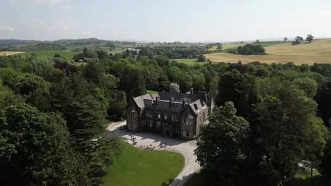 The Villa Levens Drone Stock Footage 243195941