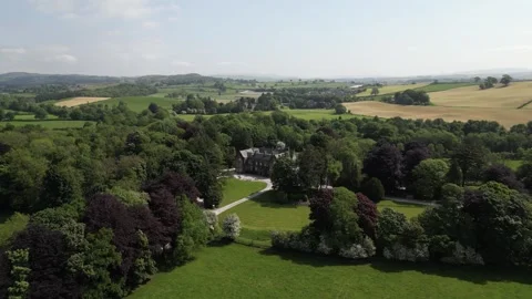 Villa Levens Drone Stock Footage 243196186