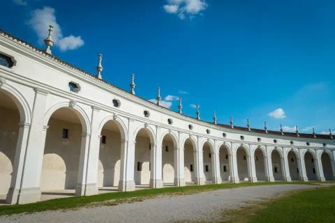 Villa Manin arcade Stock-Fotos