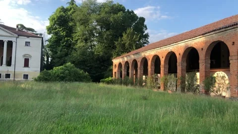 Villa Negri, Ceroni, Feriani also known as "Ca' Latina" Vicenza - Foto stock Stock Footage 166020292