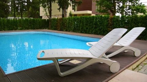 Villa with private pool. Stock Footage 94860465