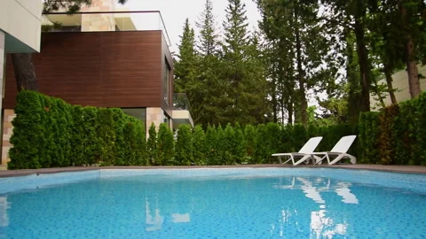 Villa with private pool Video stock 94861204