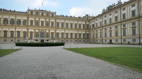 Villa reale camera view, Monza. Stock Footage 131807620