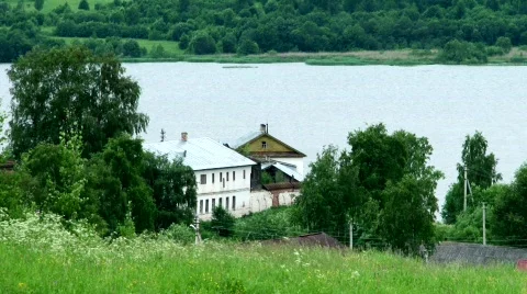 Villa on the river 動画素材 874295