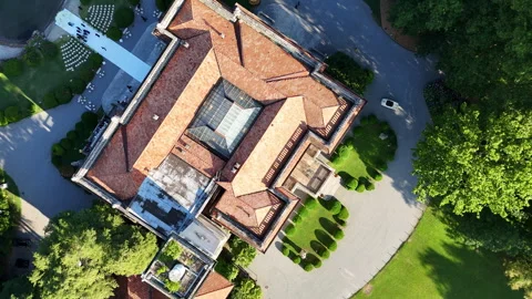 Villa Spinning Going Up Stock Footage 314812490