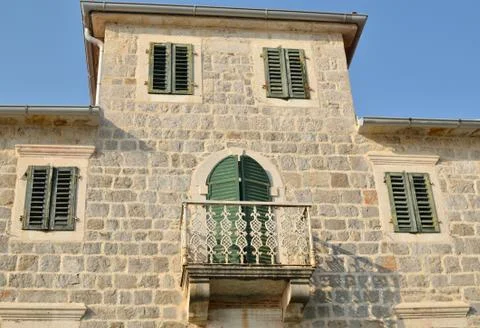Villa with two floors Stock Photos