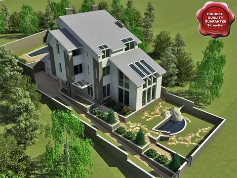 Villa V10 3D Model