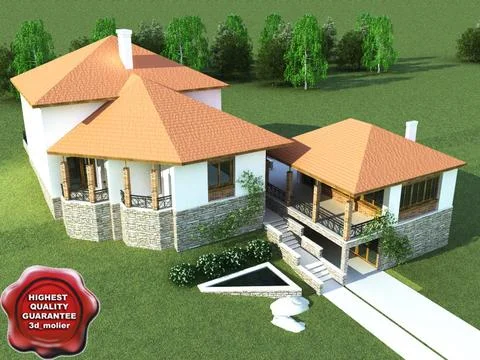 Villa V5 3D Model