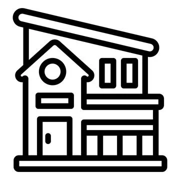 Villa Vector Icon Design Illustration Stock Illustration