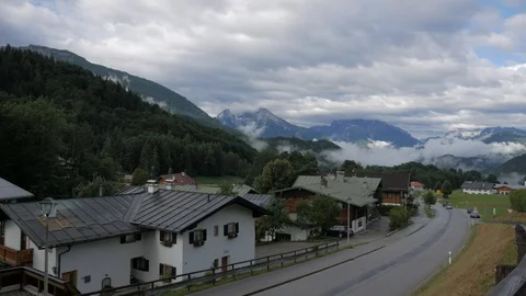 A village in the Alps Stock Footage 94538503