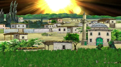 Village in Anatolia Stock Footage 45984978