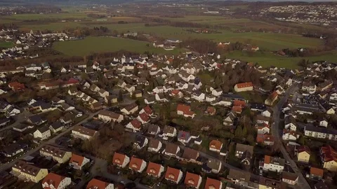Village And Green Fields Stock Footage 103483137