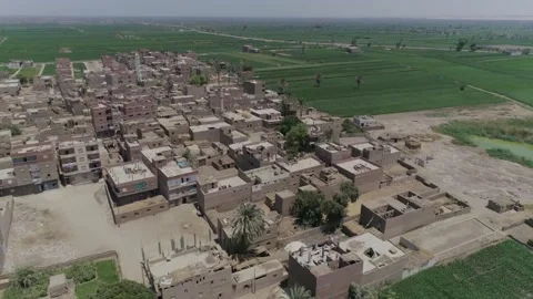 A village in Assiut, Egypt Stock Footage 252990696