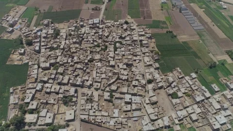 A village in Assiut, Egypt Video stock 252993391