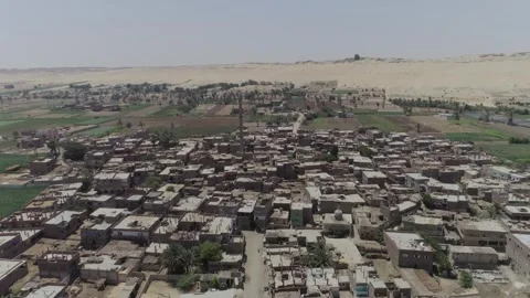 A village in Assiut, Egypt Video stock 252994382