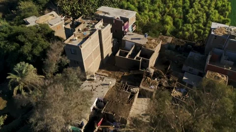 A village in Assiut, Egypt Video stock 253013823
