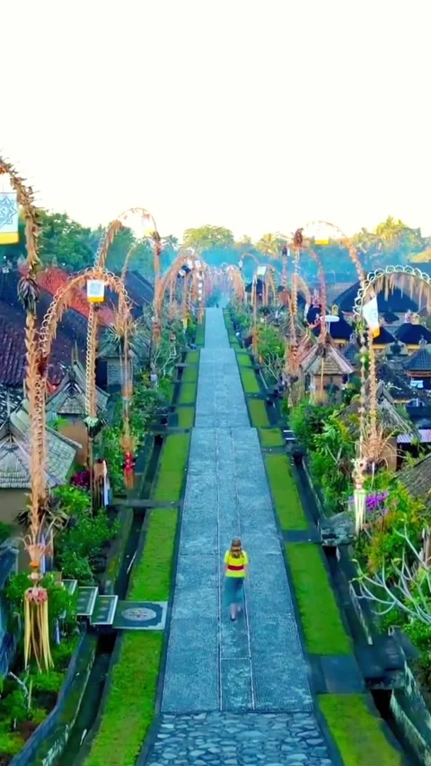VILLAGE IN BALI Stock Footage 218443065
