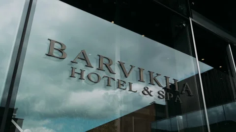 In the village of Barvikha, this complex of buildings simultaneously serves as a Stock Footage 272302132