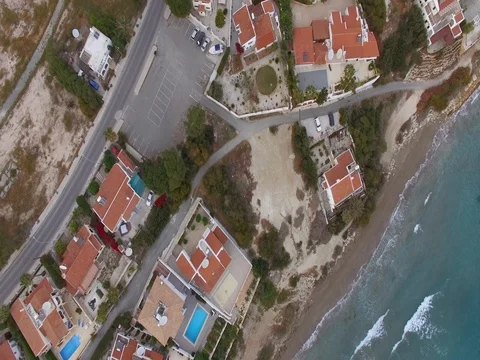 Village on the beach Stock Footage 82311995