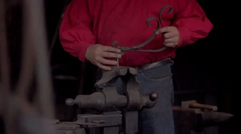 Village Blacksmith Video stock 7768522