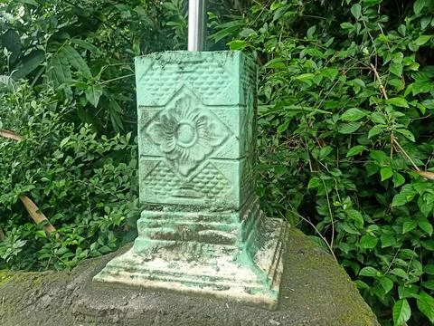 Village border monument Stock Photos